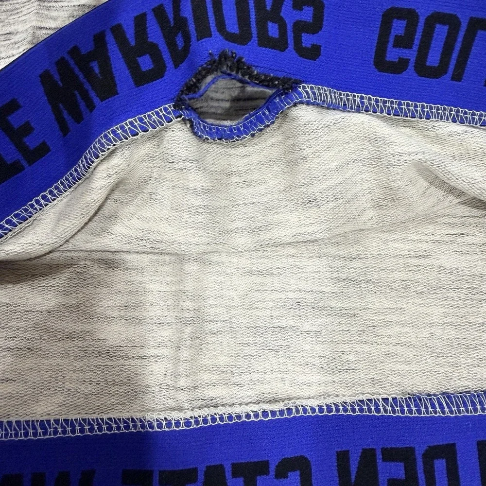 NBA Golden State Warriors Pullover Sweatshirt Hoodie Gray Adult XL Distressed